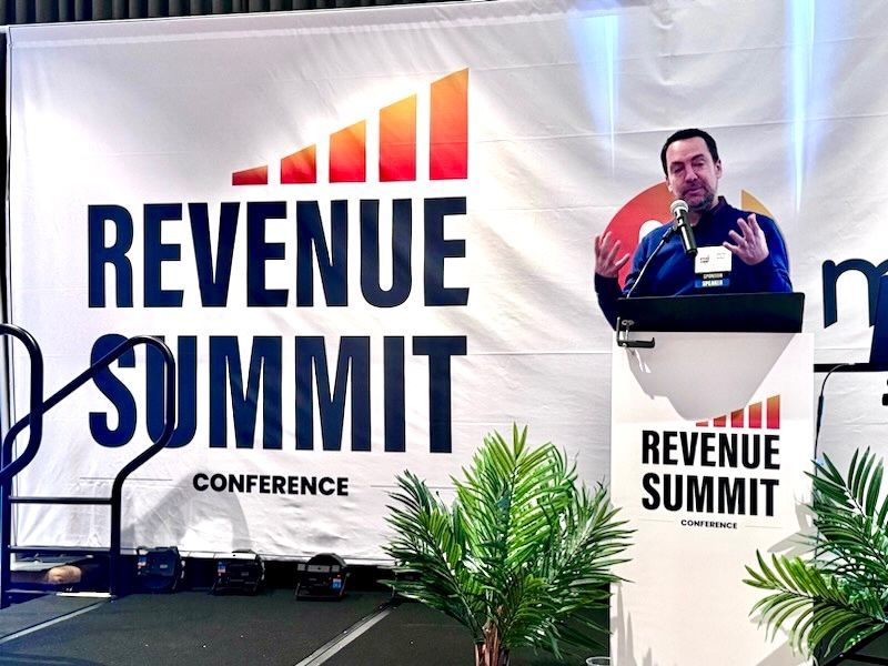 Image of David Arkin speaking at the Revenue Summit